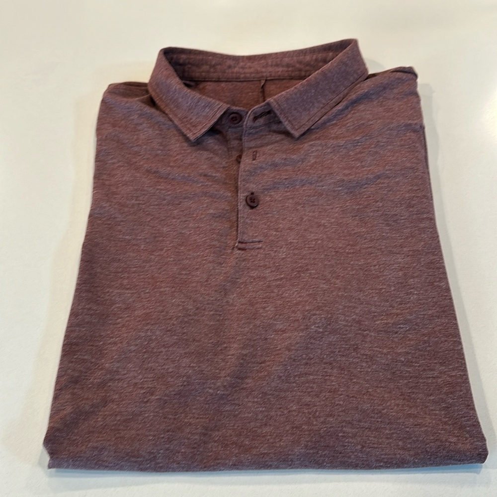 Lululemon Men’s XL Polo | Heathered Burgundy